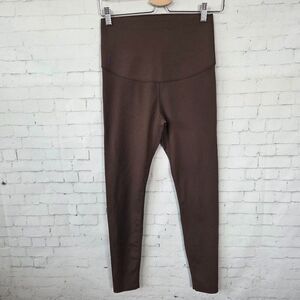 Fanka Bodysculpt Compression Leggings Brown Size S Full Length Activewear Yoga
